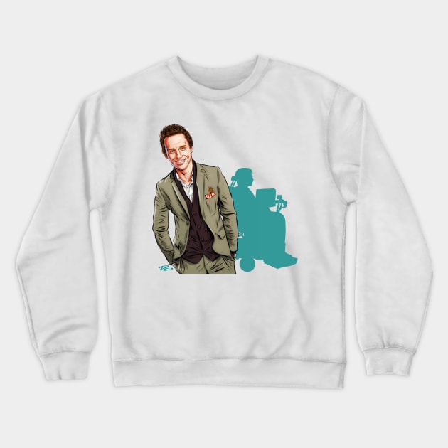 Eddie Redmayne - An illustration by Paul Cemmick Crewneck Sweatshirt by PLAYDIGITAL2020